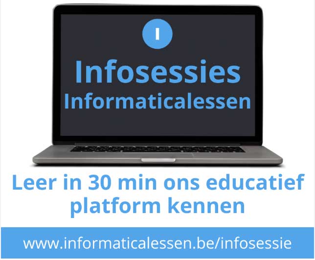Beeld bij Gratis infosessies over Informaticalessen