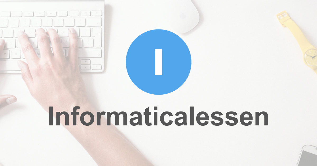 Beeld bij Nieuwe updates op Informaticalessen.be!